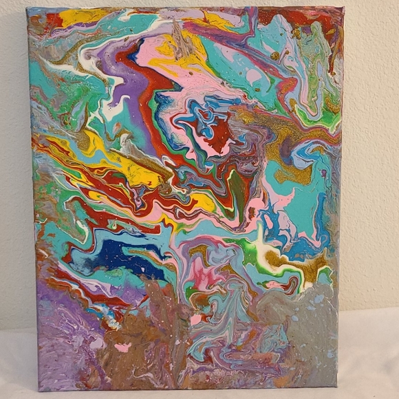 Hand painted Abstract Art Wall Decor - Picture 2 of 10